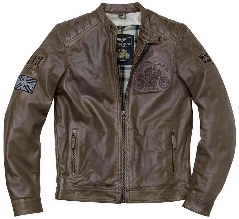 Black-Cafe London Bangkok Veste en cuir de moto