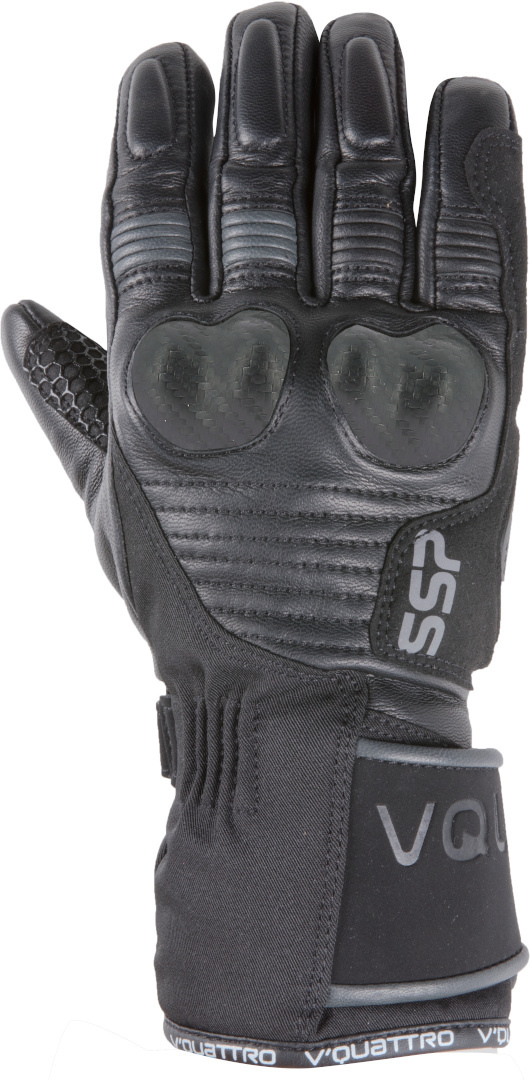 VQuattro SSP04 18 Lady Ladies Motorcycle Gloves, black, Size L for Women, black, Size L for Women