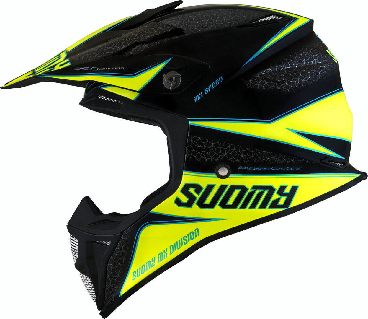 Suomy MX Speed Transition MIPS Motocross Helmet, black-yellow, Size S, black-yellow, Size S