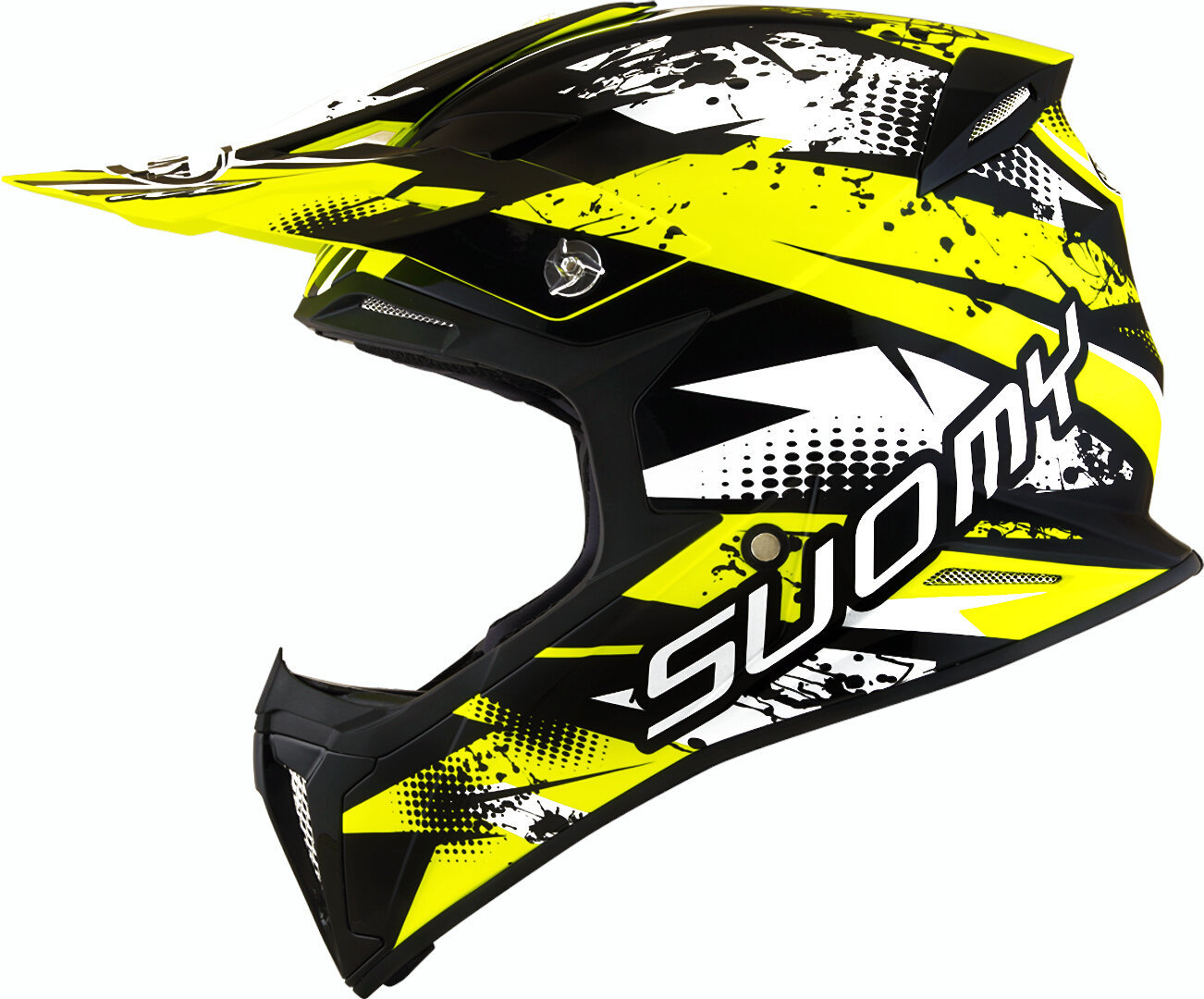 Suomy X-Wing Gap Motocross Helmet, black-white-yellow, Size XL, black-white-yellow, Size XL