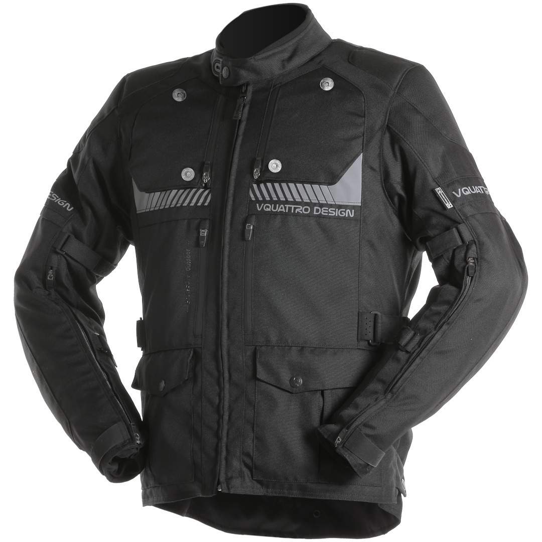 VQuattro Hurricane Lady Ladies Motorcycle Textile Jacket, black, Size XS for Women, black, Size XS for Women