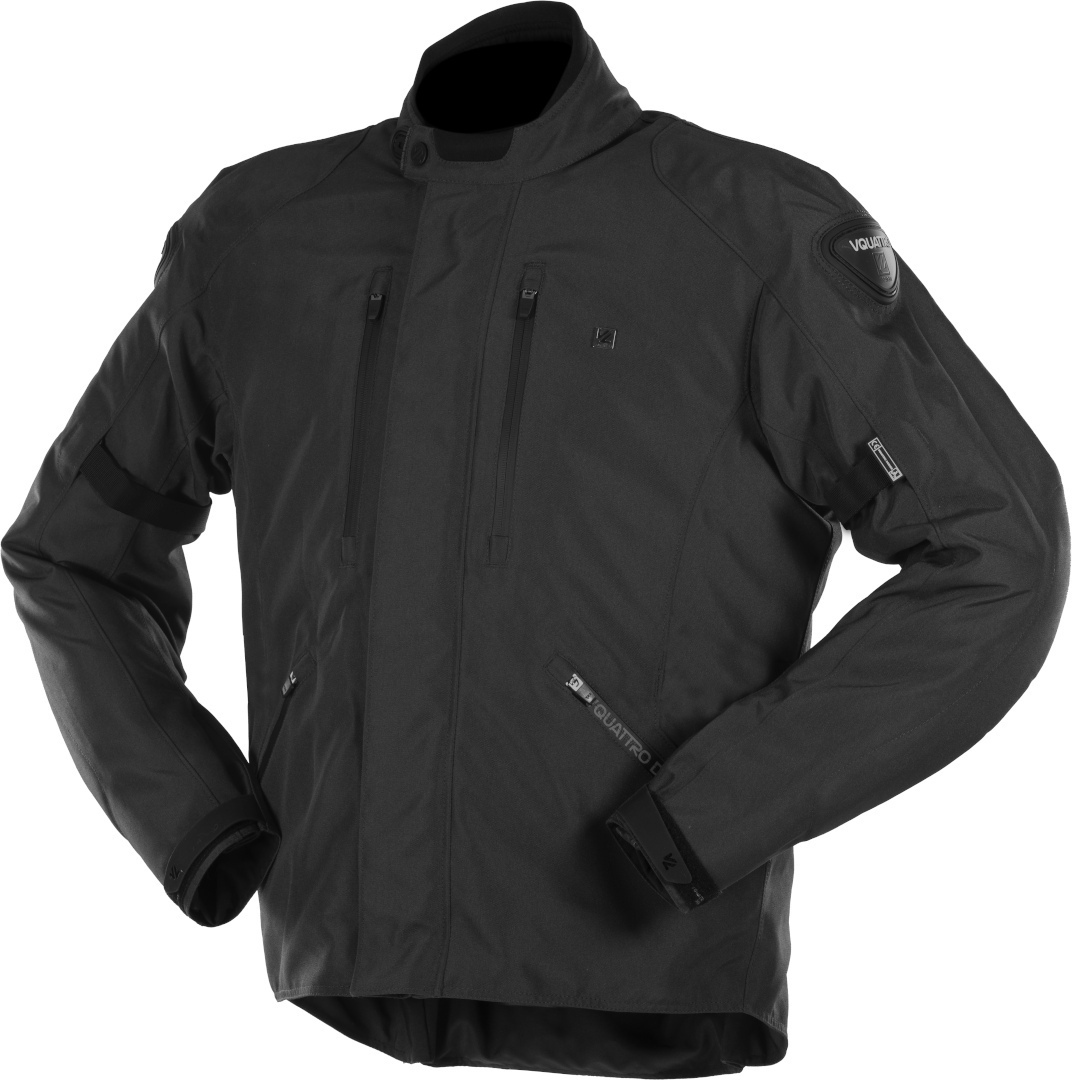 VQuattro Loris Motorfiets textiel jas, zwart, afmeting L