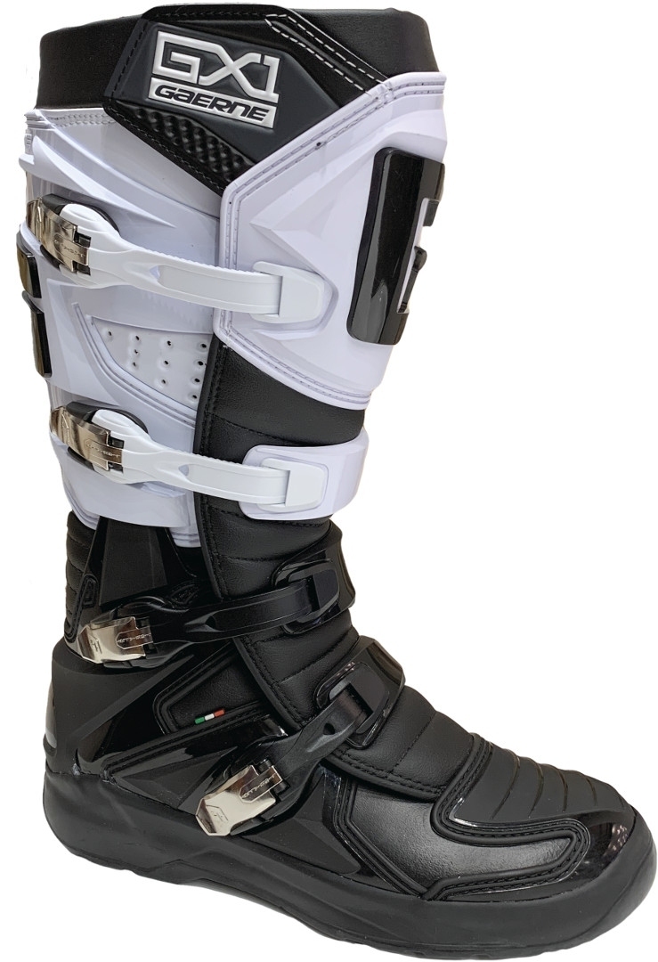 Side view of Gaerne GX-1 Evo 2020 Motocross Boots, black-white, Size 48 for Men
