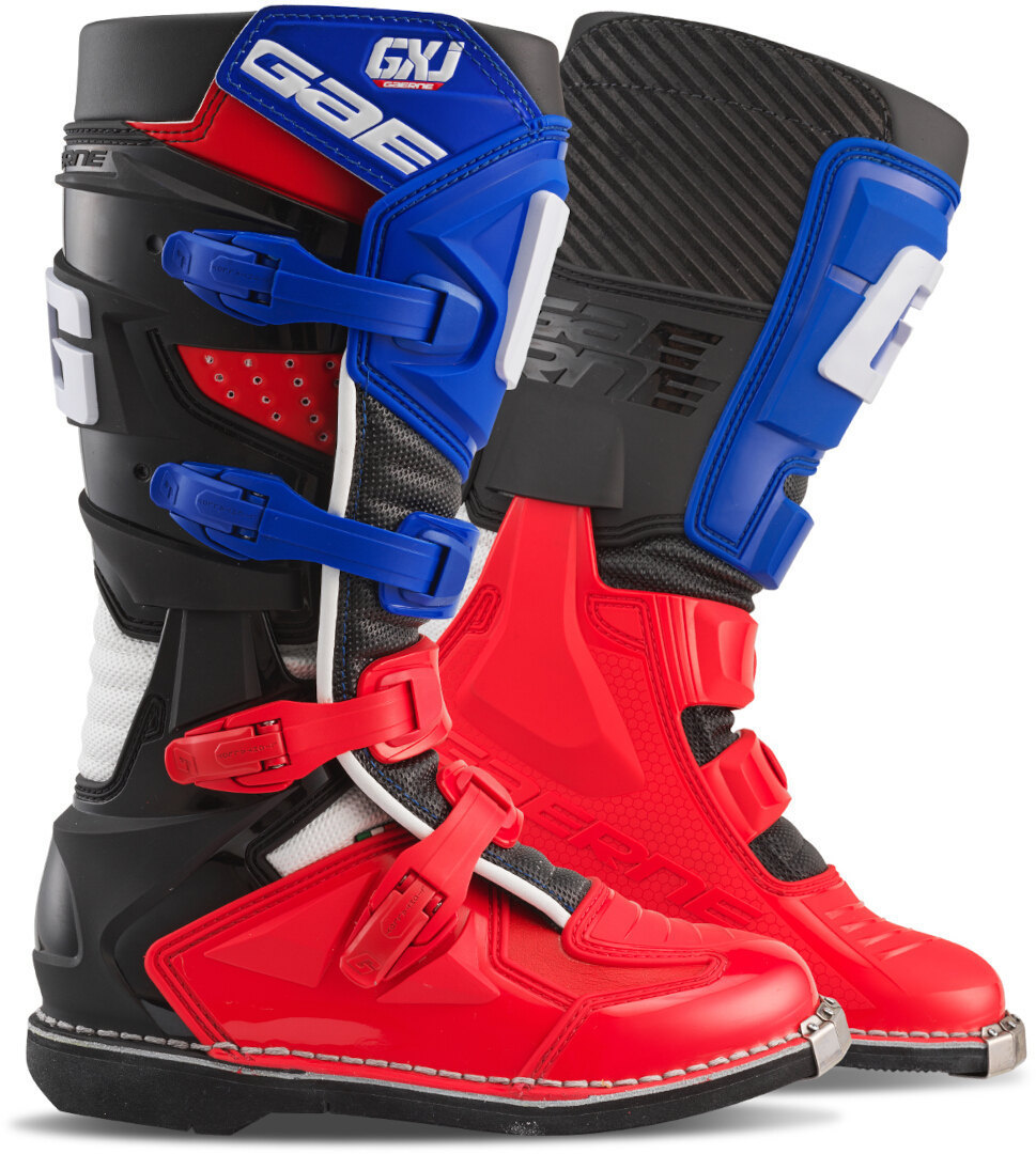 Gaerne GX-J Kids Motocross Boots, White-Red-Blue, Size 33