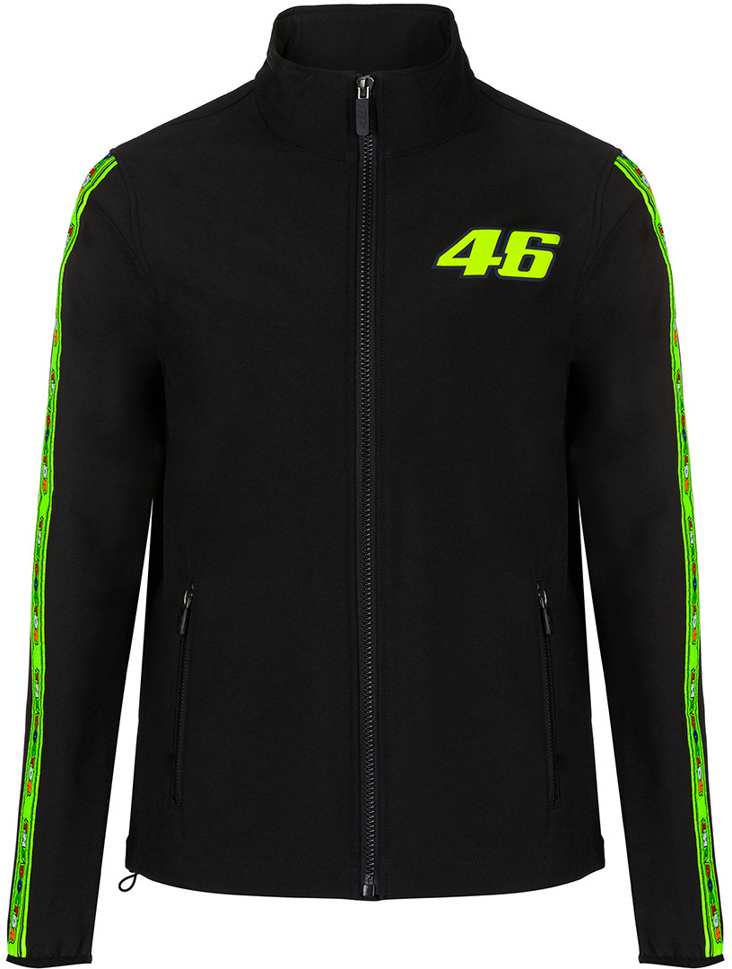 VR46 Tapes Softshell Jacket, black-yellow, Size XS, black-yellow, Size XS