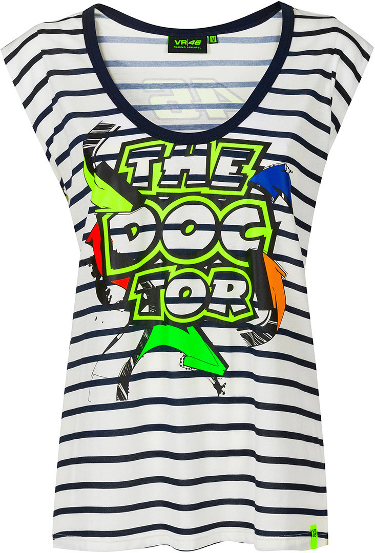 VR46 Street Art Ladies T-Shirt, blue, Size XS for Women, blue, Size XS for Women
