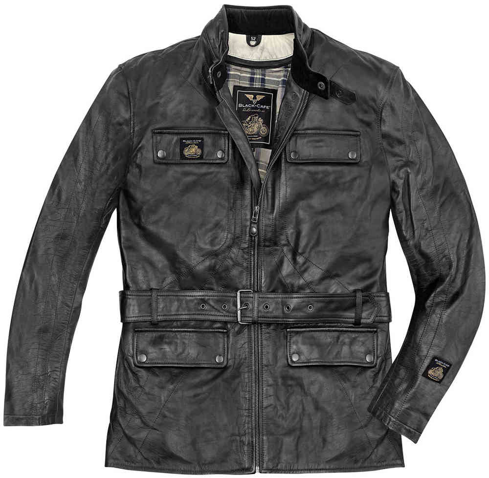 Black-Cafe London Kairo Motorcycle Leather Jacket