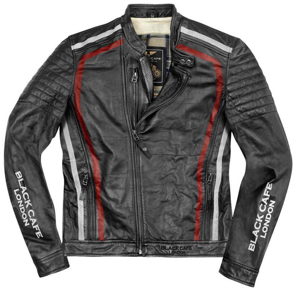 Black-Cafe London Seoul Motorcycle Leather Jacket