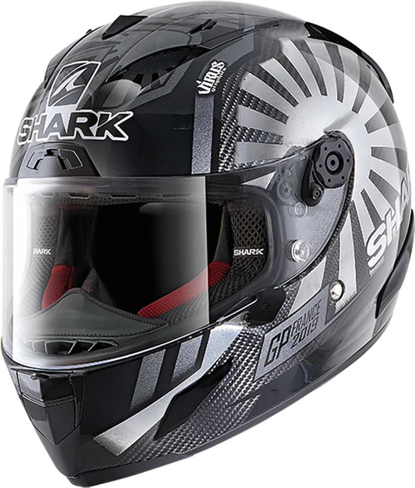Shark Race-R Pro Carbon Replica Zarco GP France 2019 Helmet 헬멧