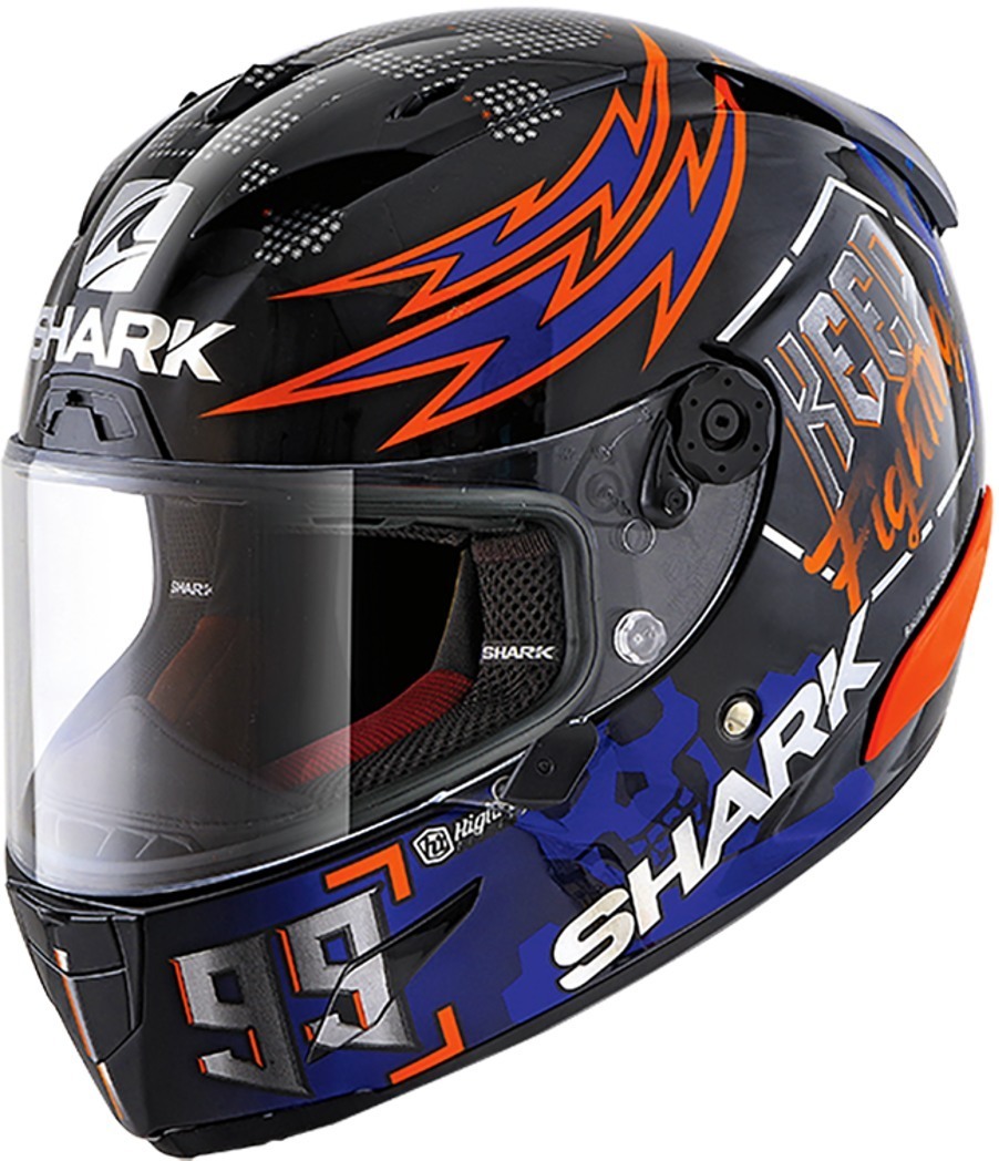 Shark Race-R Pro Replica Lorenzo Catalunya GP 2019 Helmet, black-red-purple, Size L, black-red-purple, Size L