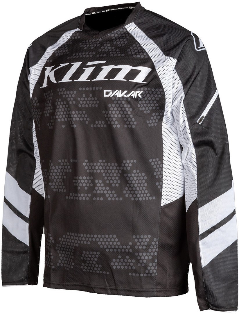 Klim Dakar Motocross Jersey, black-grey-white, Size S, black-grey-white, Size S