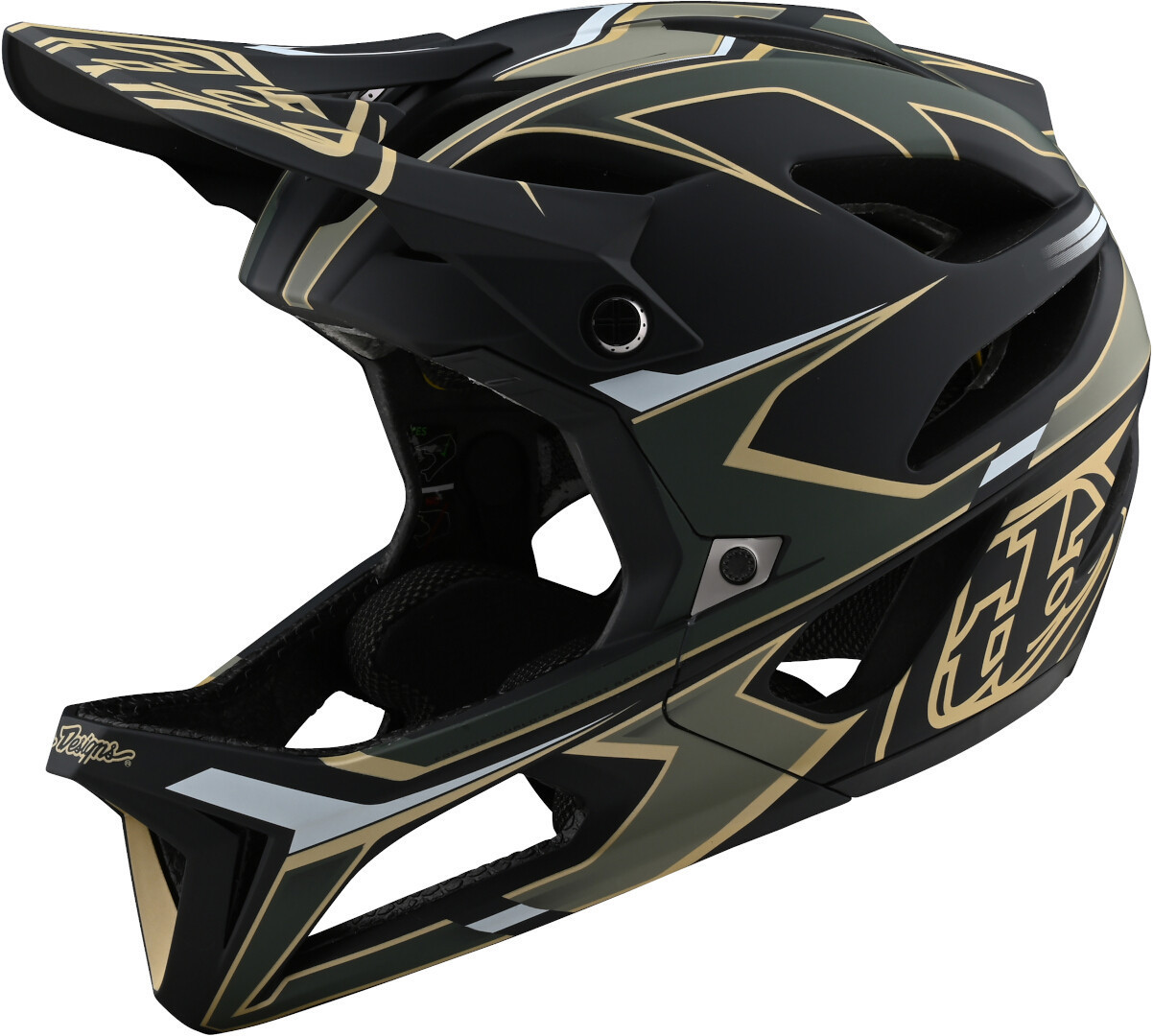 Troy Lee Designs Stage Ropo MIPS Helmet, black-gold, Size XL 2XL, black-gold, Size XL 2XL