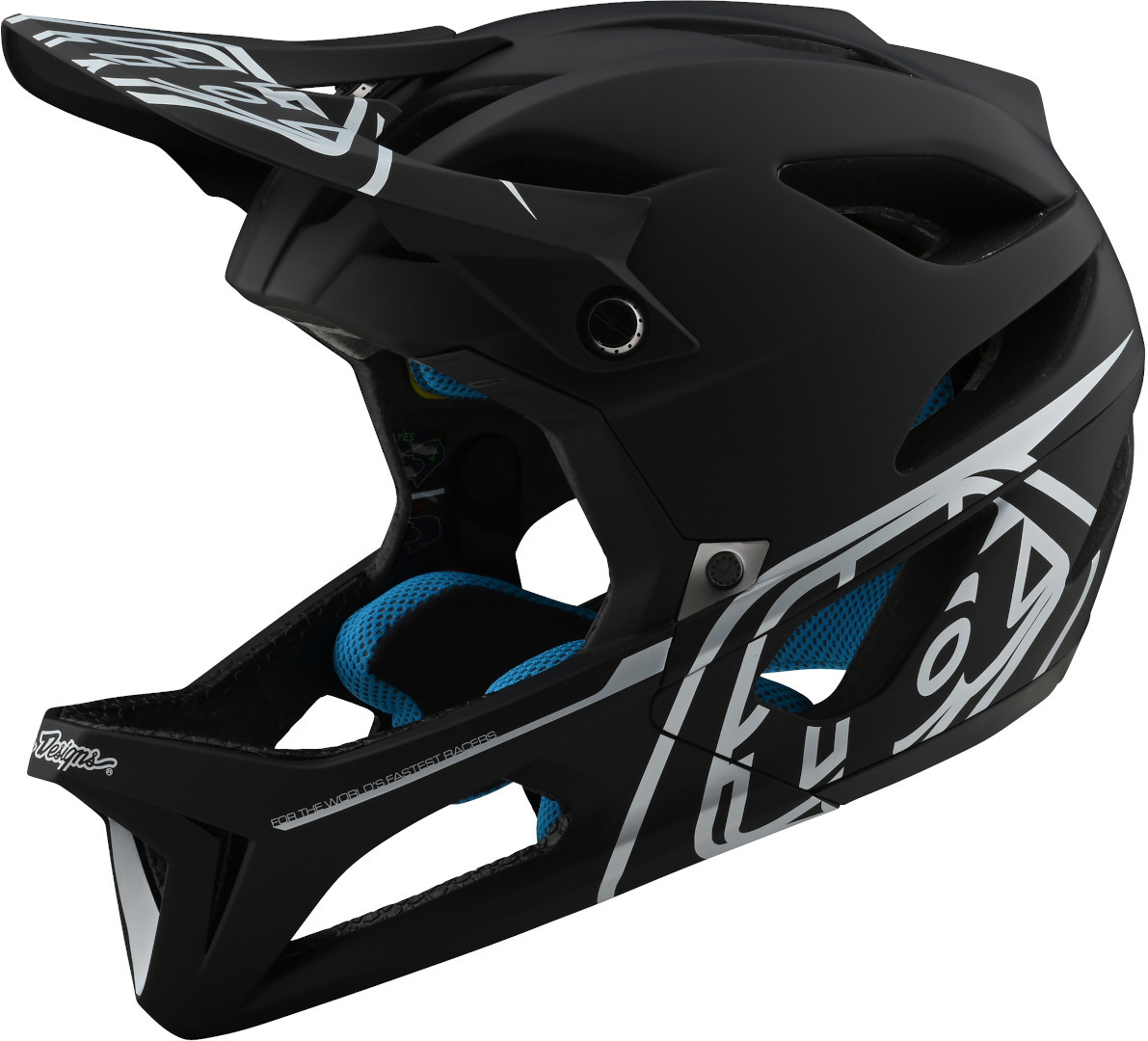 Troy Lee Designs Stage Stealth MIPS Helmet, black-silver, Size XS S, black-silver, Size XS S