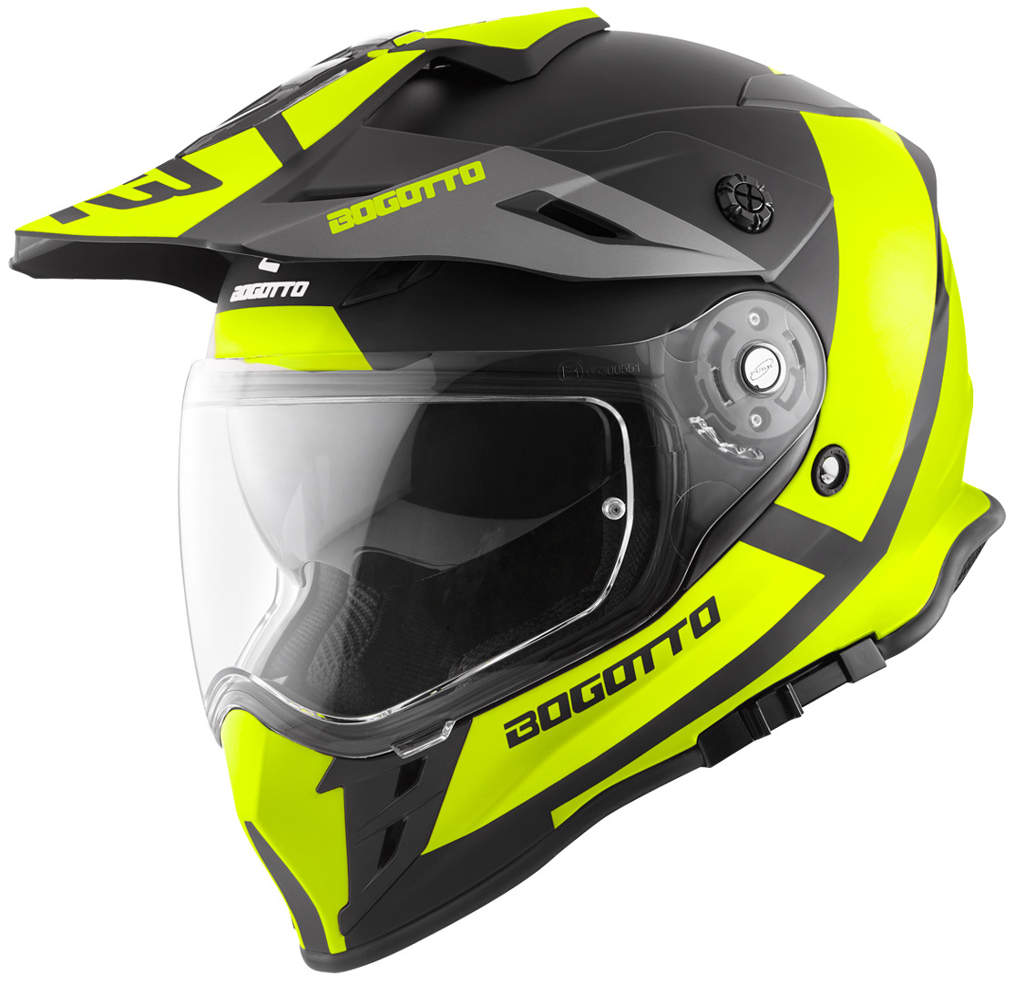 Bogotto V331 Pro Tour Enduro Helm, geel, afmeting XS
