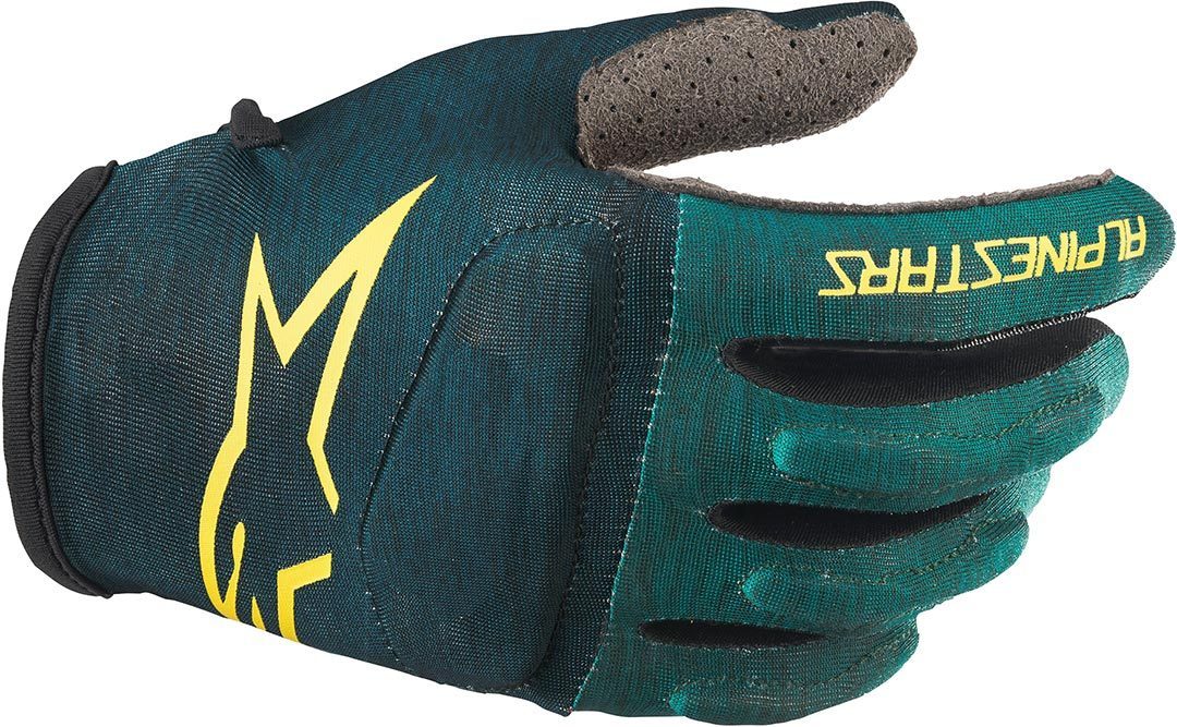 Alpinestars Racer Youth Bicycle Gloves, green-blue, Size M, green-blue, Size M