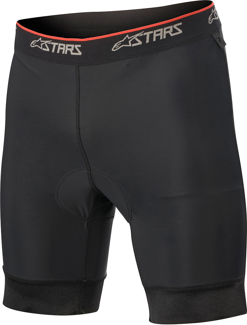 Alpinestars Pro V2 Fahrrad Innenhose, schwarz-rot, Größe 28, schwarz-rot, Größe 28