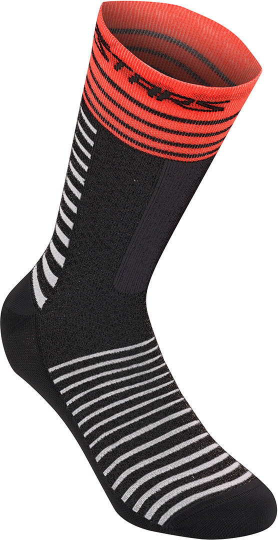 Alpinestars Drop 19 Calzini, nero-rosso, dimensione L