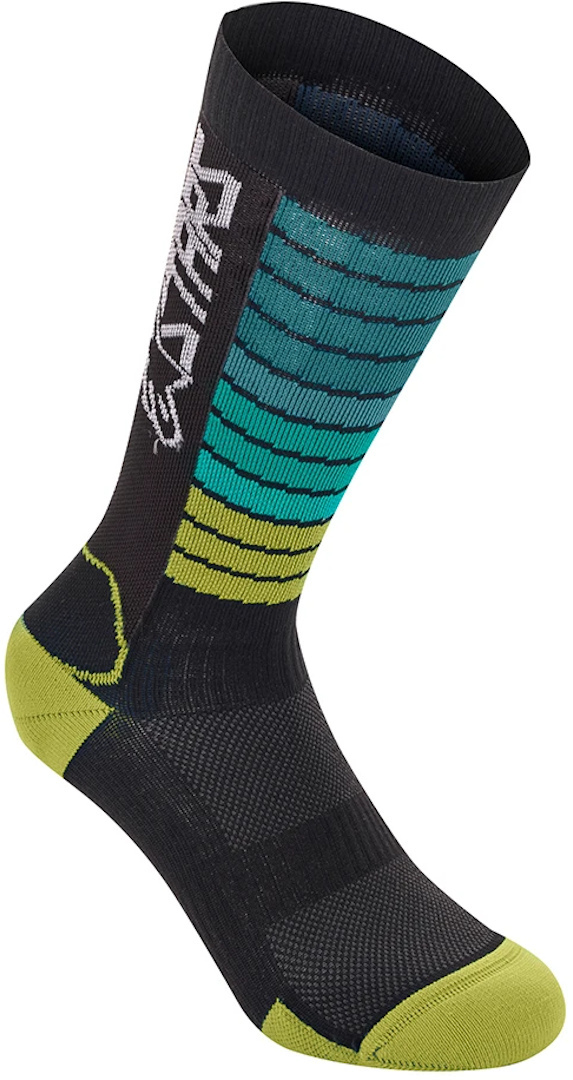 Alpinestars Drop 22 Носки Черный/Синий/Желтый S 