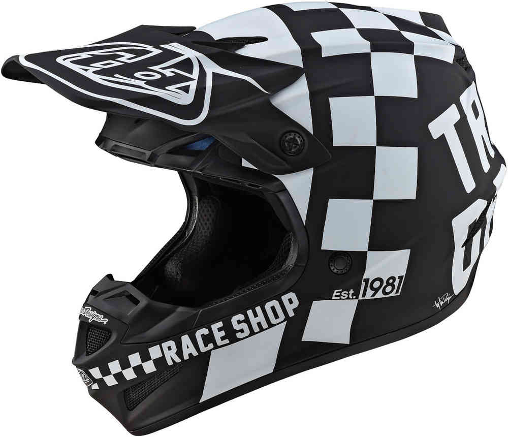 Troy Lee Designs SE4 PA Checker Motocross Helmet