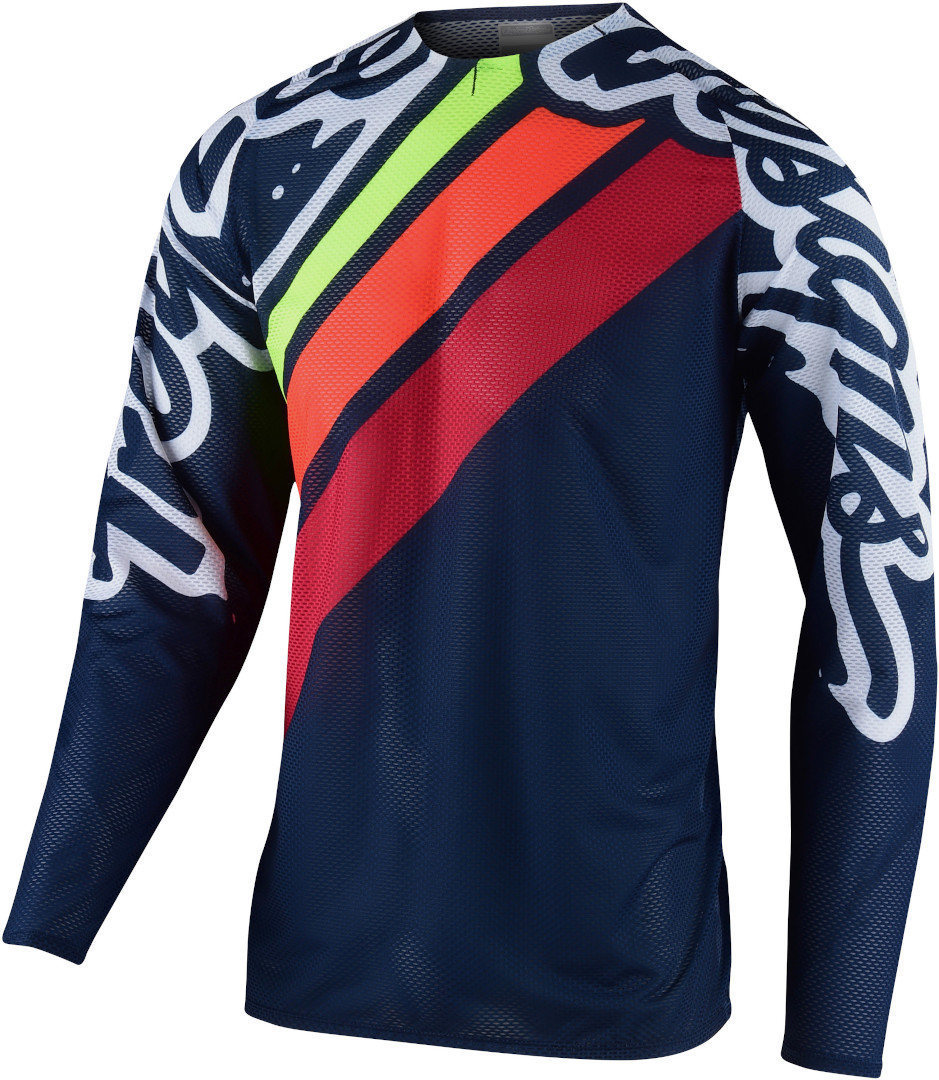 Troy Lee Designs SE Pro Air Seca 2.0 Motocross Jersey, white-blue, Size M, white-blue, Size M