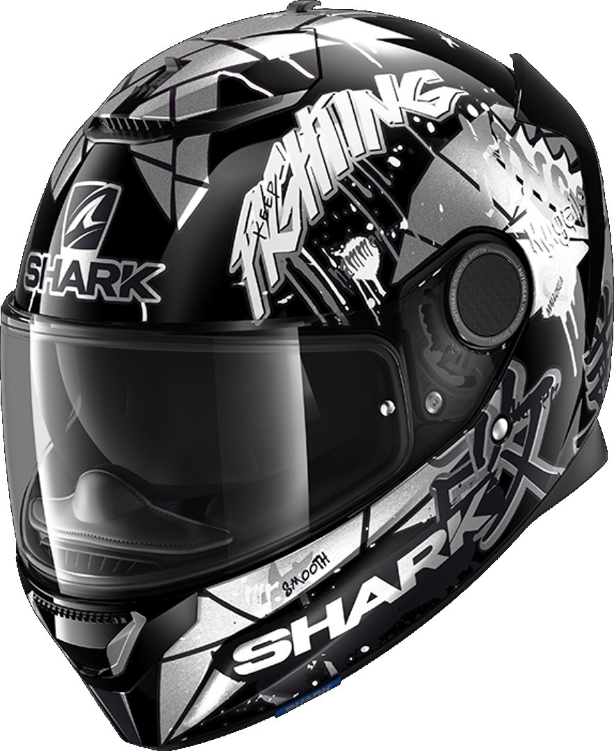 Image of Shark Spartan Replica Lorenzo Catalunya GP Helmet Casco, nero-bianco, dimensione M