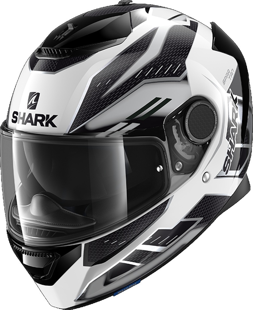 Shark Spartan Antheon Helmet, black-white, Size XL, black-white, Size XL