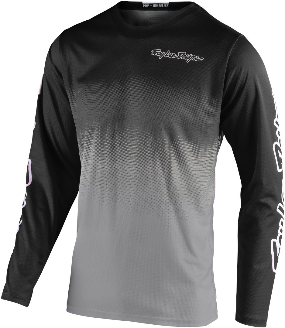 Troy Lee Designs GP Stain'd Motocross Jersey, black-grey, Size L, black-grey, Size L