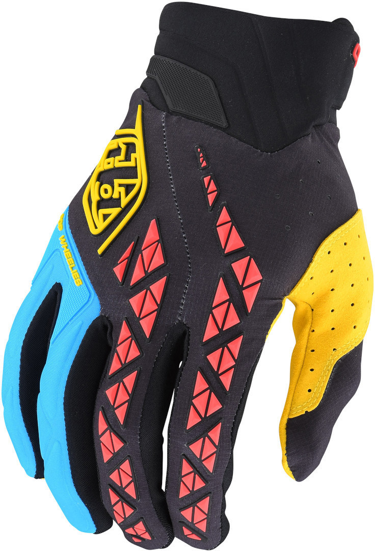 Troy Lee Designs SE Pro Motocross Gloves, black-yellow, Size S, black-yellow, Size S