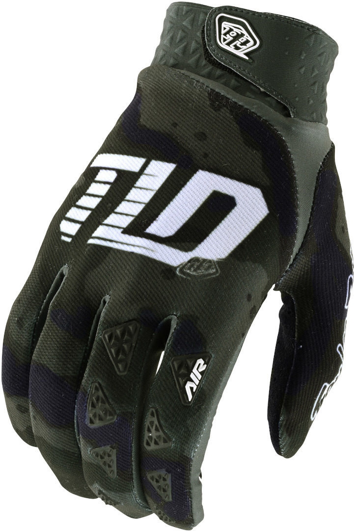 Troy Lee Designs Air Camo Motocross Gloves, green-multicolored, Size S, green-multicolored, Size S