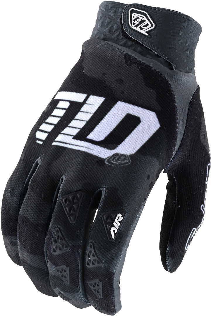 Troy Lee Designs Air Camo Motocross Gloves, black-green-multicolored, Size S, black-green-multicolored, Size S