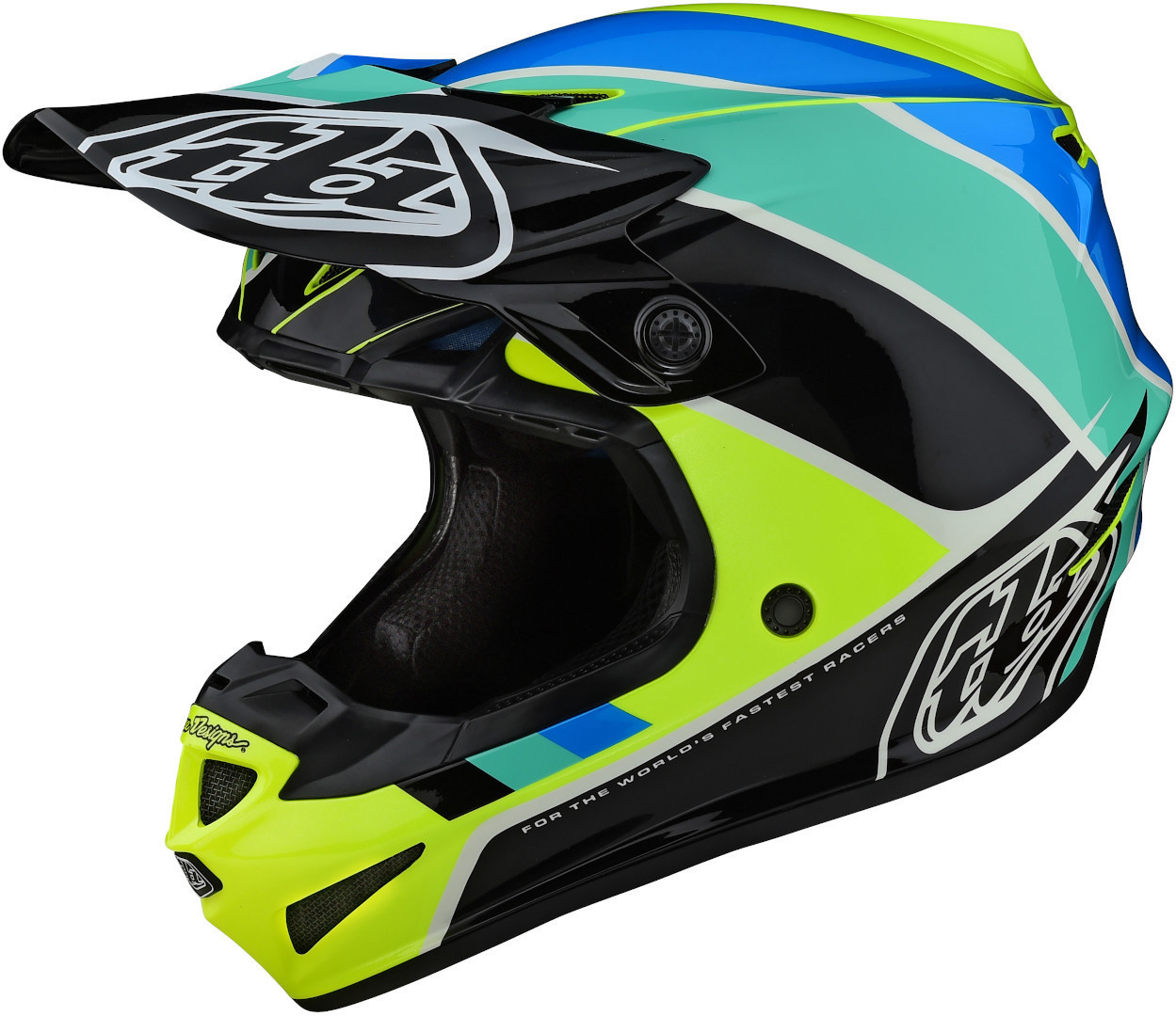 Troy Lee Designs SE4 PA Beta Youth Motocross Helmet, green-yellow, Size M, green-yellow, Size M