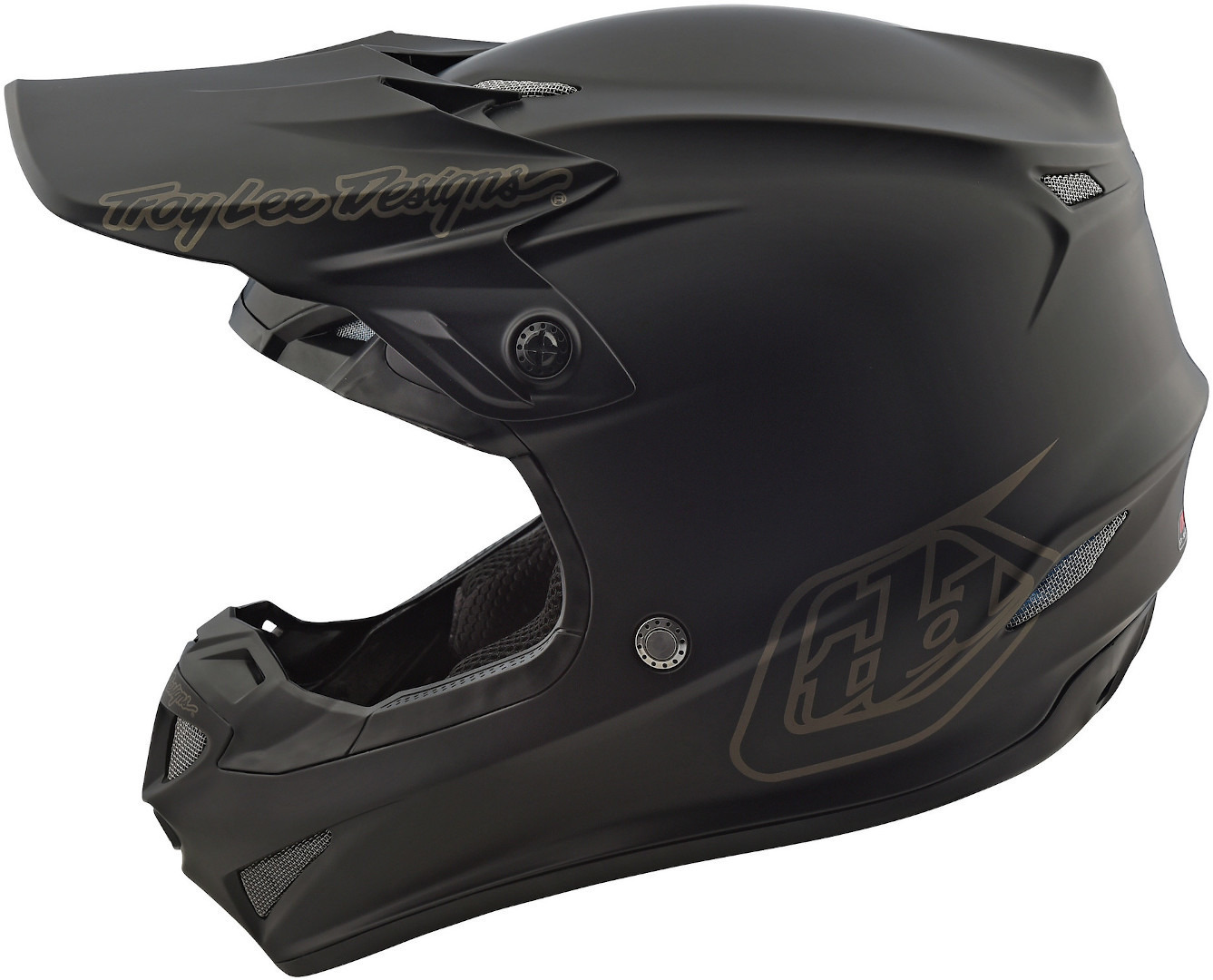 Troy Lee Designs SE4 PA Midnight Youth Motocross Helmet, black, Size M, black, Size M