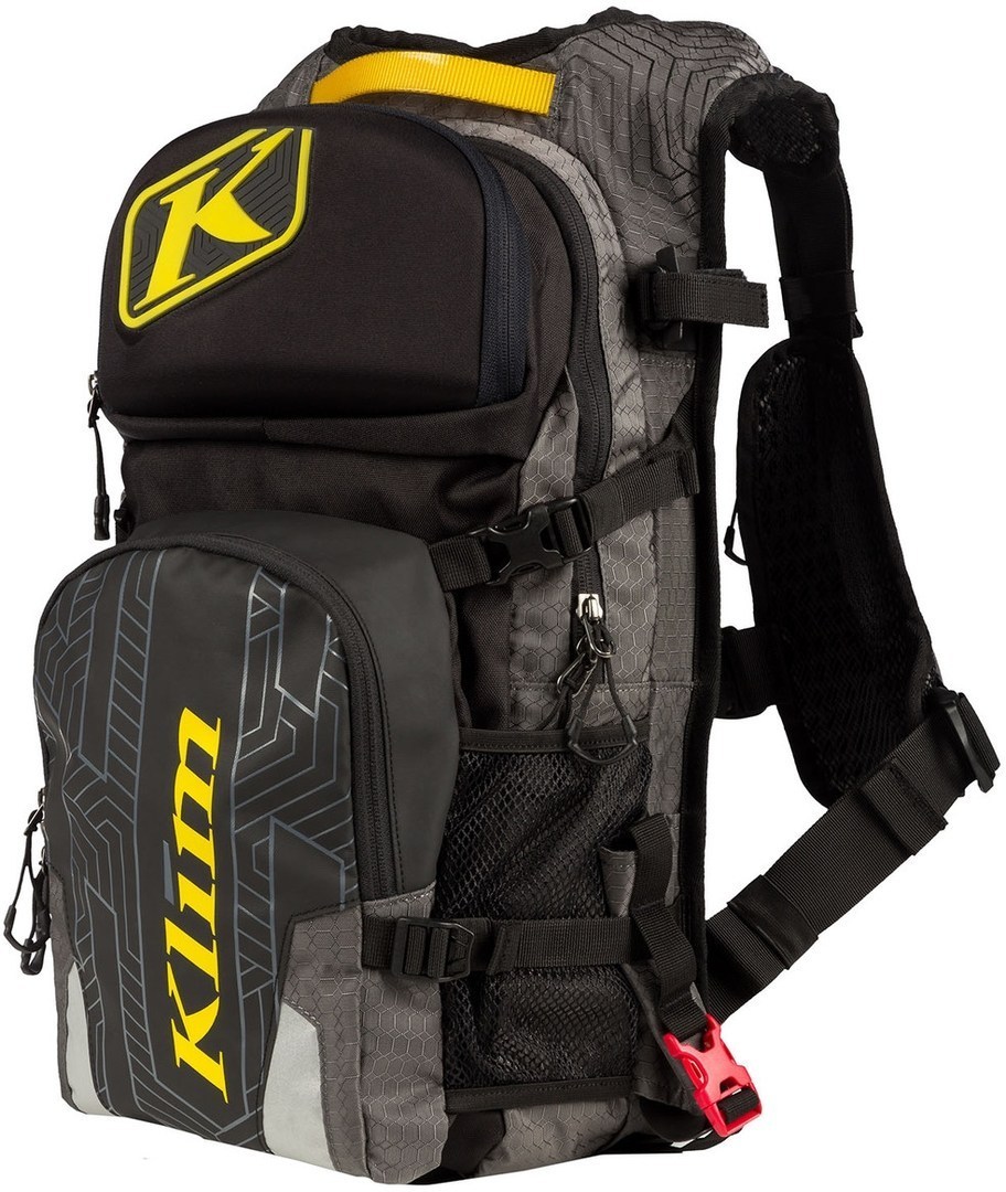 Klim Nac Pak Backpack + 3L Hydration Bladder, black-grey, black-grey, Size One Size