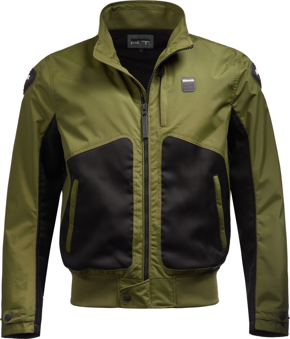 Blauer Thor Air perforated Motorcycle Textile Jacket, black-green, Size S, black-green, Size S