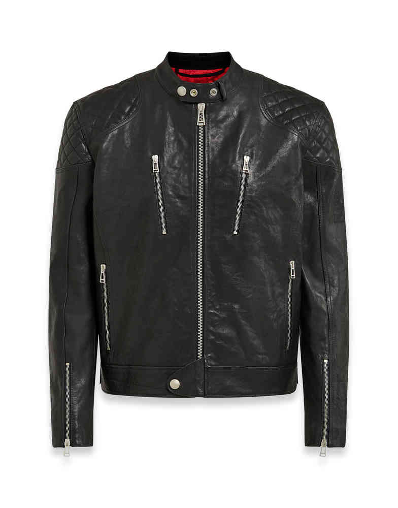 Belstaff leather store biker jacket