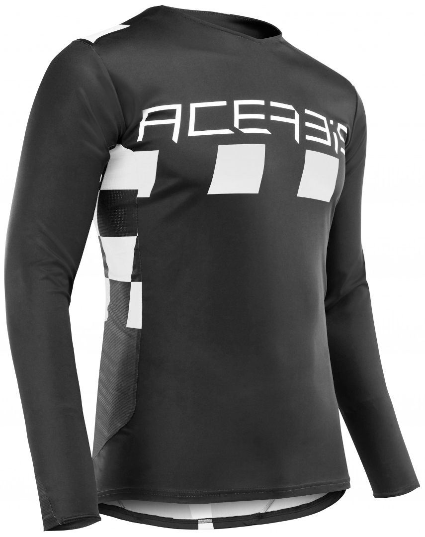 Image of Acerbis Checkmate Maglia Motocross, nero-bianco, dimensione S