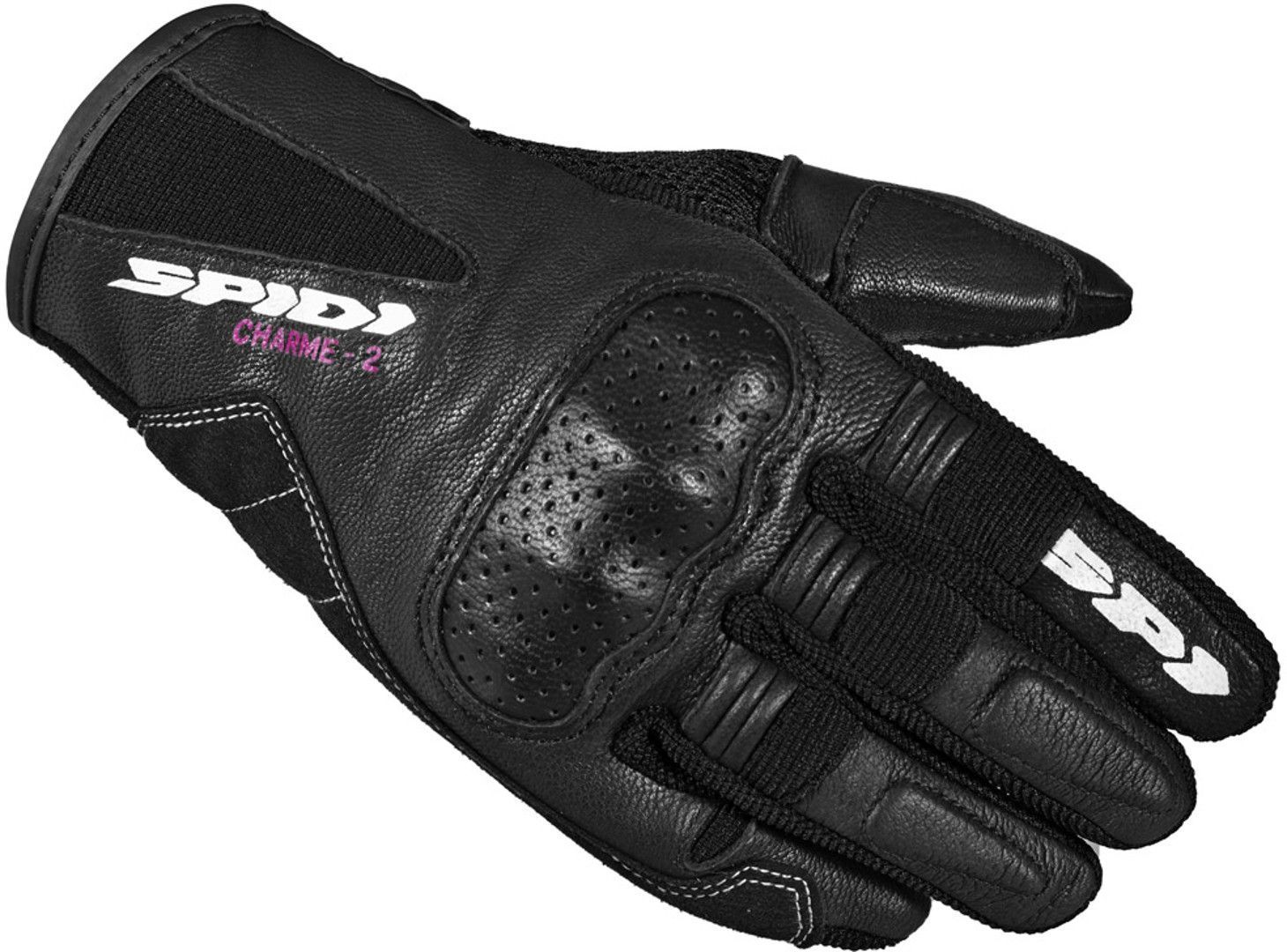 Spidi Charme 2 Ladies Motorcycle Gloves, black-white, Size S for Women, black-white, Size S for Women
