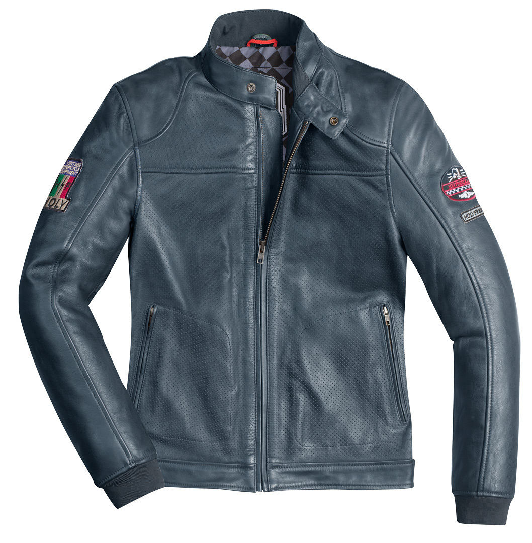 HolyFreedom Due Blouson de moto en cuir, rouge, taille XL pour Hommes