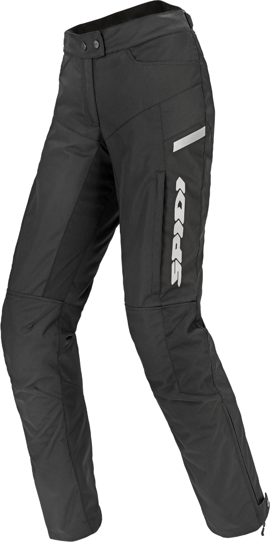 Spidi Voyager H2Out Ladies Motorcycle Textil Pants, black-white, Size XS for Women, black-white, Size XS for Women