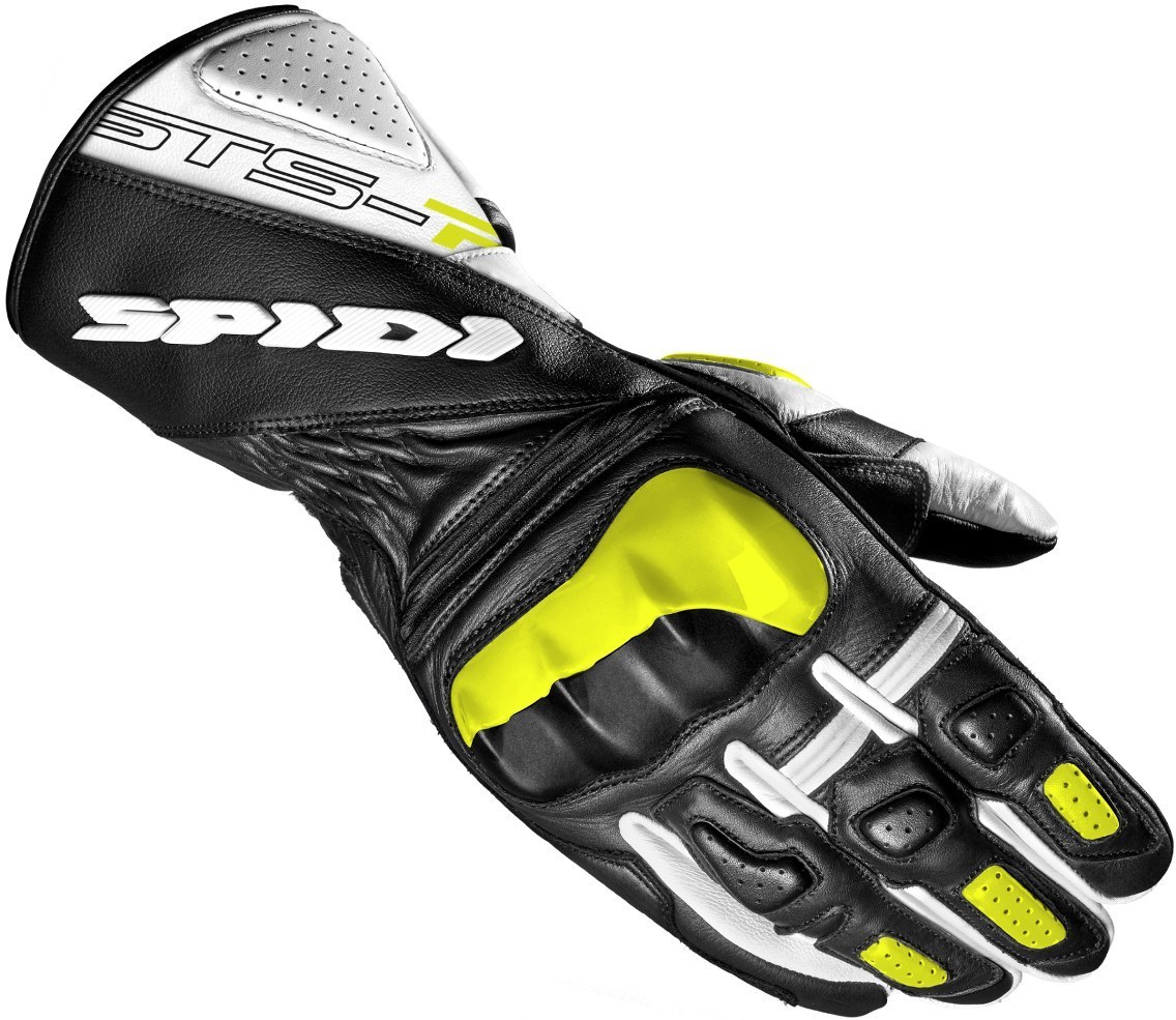 Spidi STS-R2 Ladies Motorcycle Gloves, black-yellow, Size L for Women, black-yellow, Size L for Women