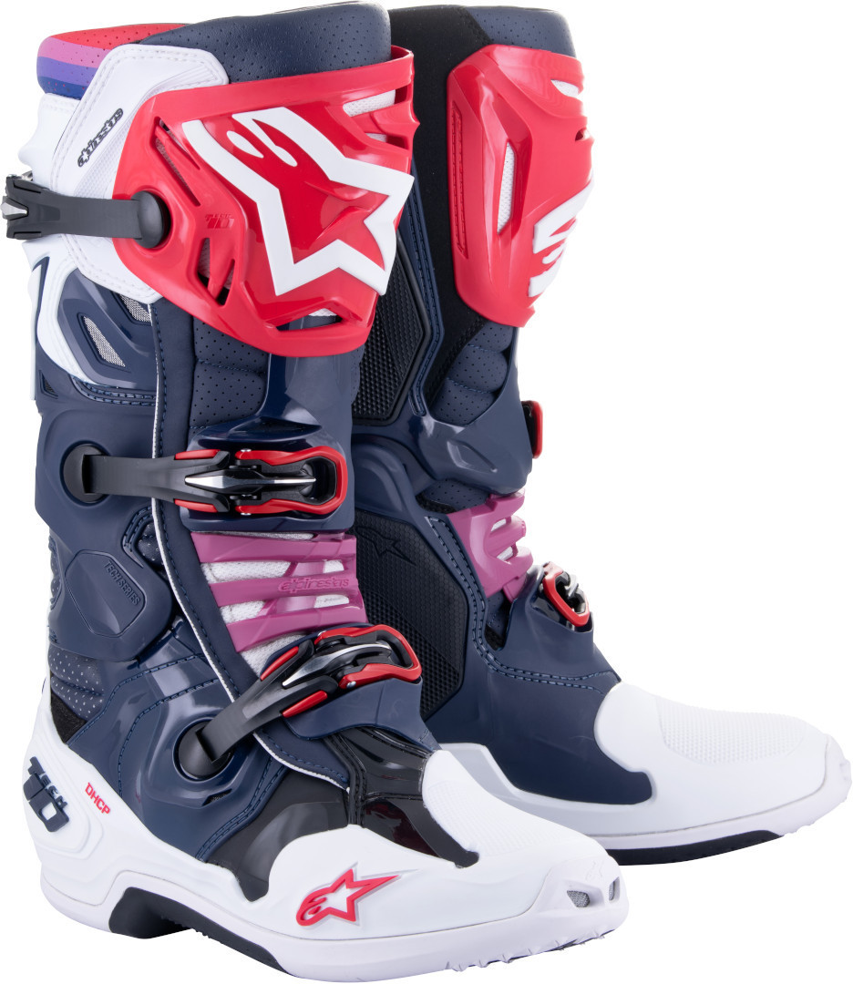 Alpinestars Tech 10 Supervented Мотокросс сапоги Синий/Белый/Красный 11 (45.5) 