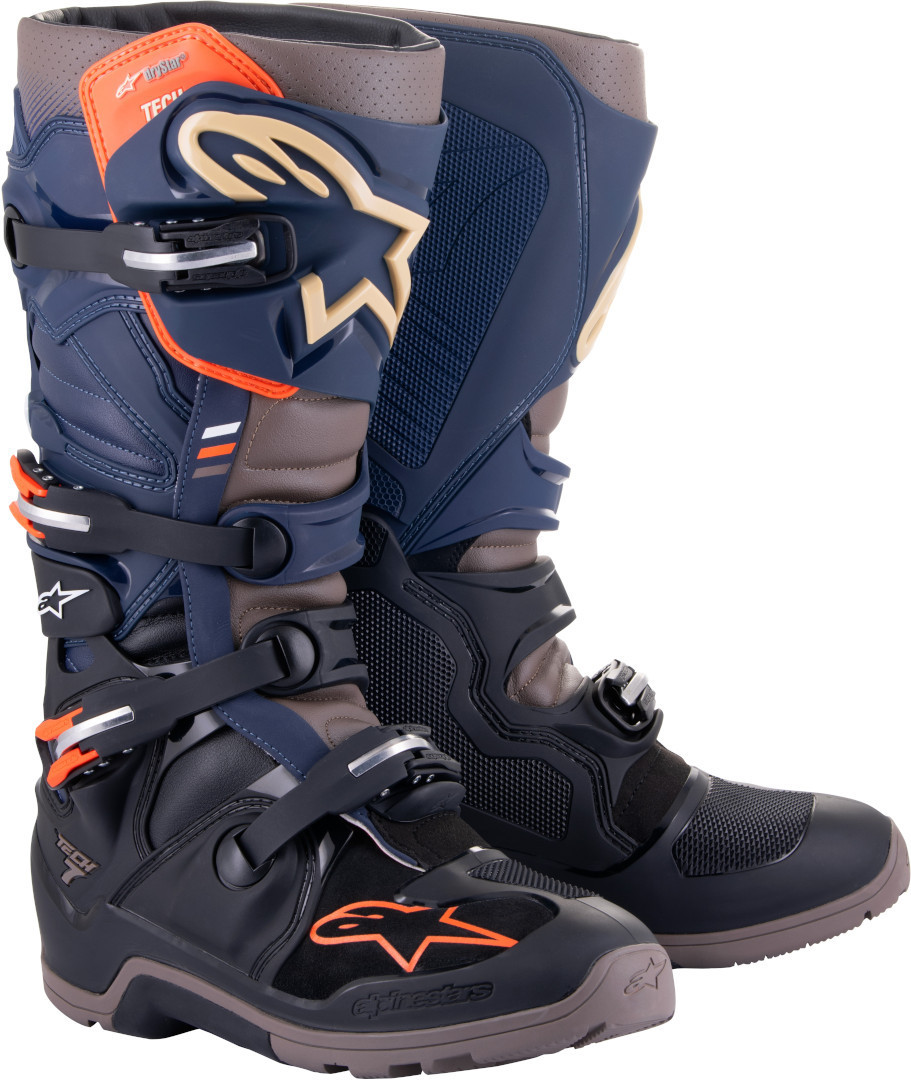 Alpinestars Tech 7 Enduro Drystar Мотокросс сапоги Синий/Черный/Серый 15 (51) 