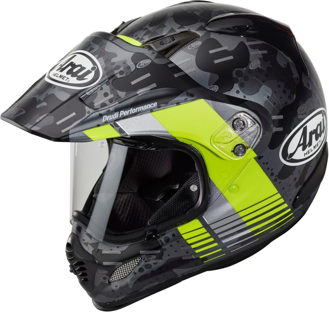 Arai Tour-X4 Cover Motocross Helmet, grey-yellow, Size XS, grey-yellow, Size XS
