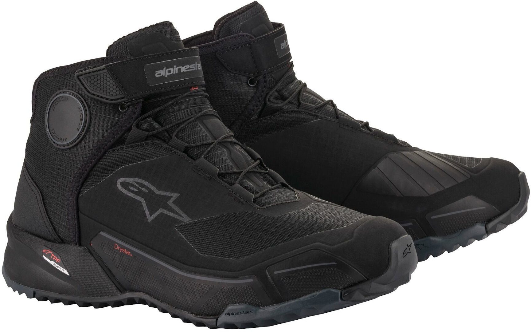Alpinestars CR-X Drystar Motorcycle Shoes, black, Size 46, black, Size 46