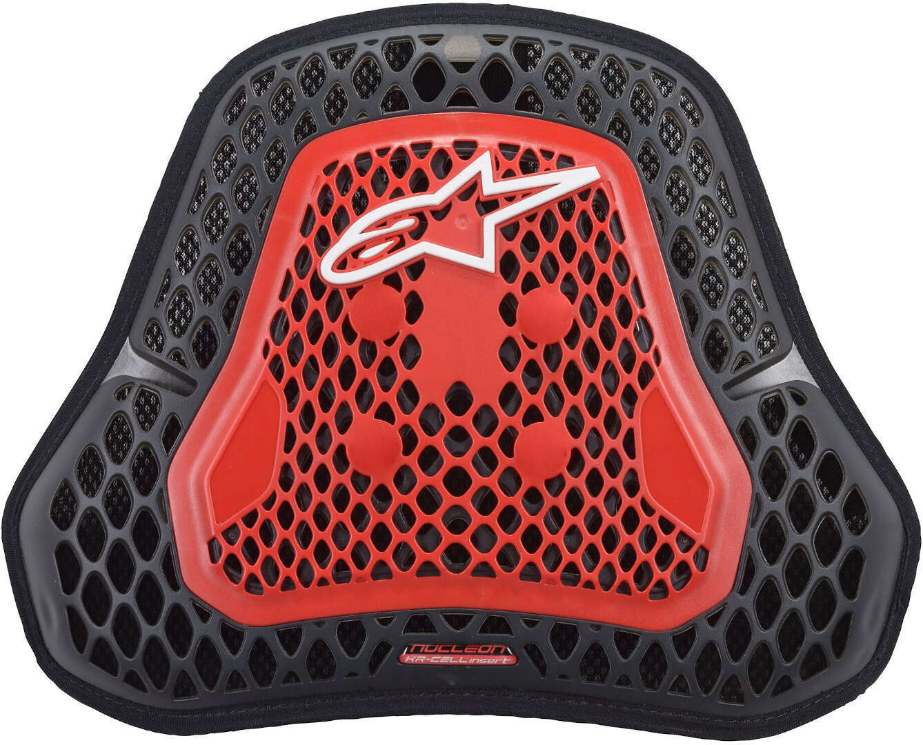 Alpinestars Nucleon KR-CELL CiR Brustprotektor, schwarz-rot, Größe L, schwarz-rot, Größe L