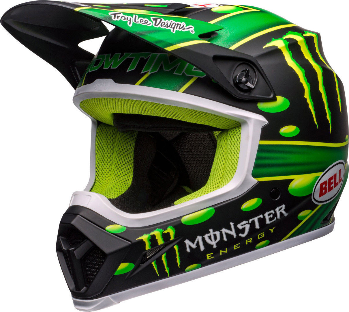 Bell MX-9 Showtime MIPS Motocross Helmet, black-green, Size 2XL, 2XL Black Green unisex