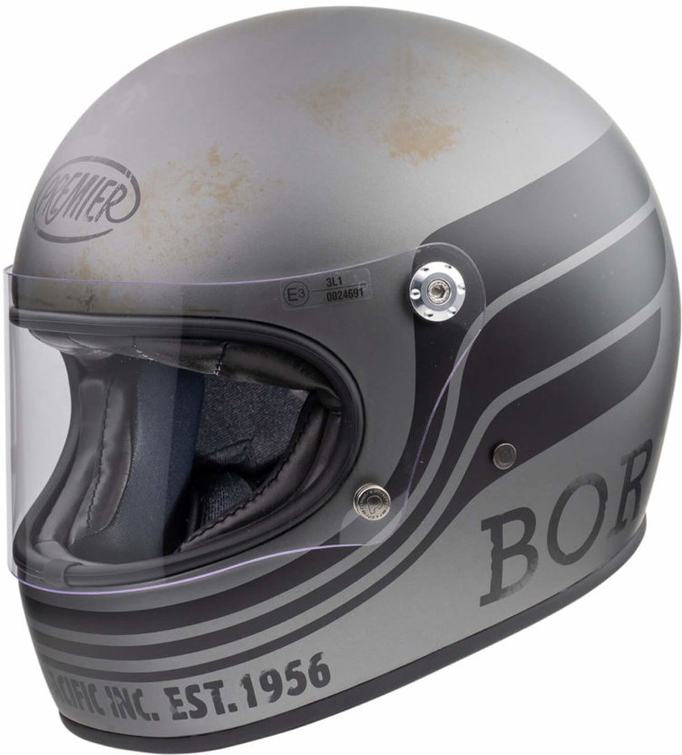 Premier Trophy BTR 17 BM Helm, zwart-grijs, afmeting M