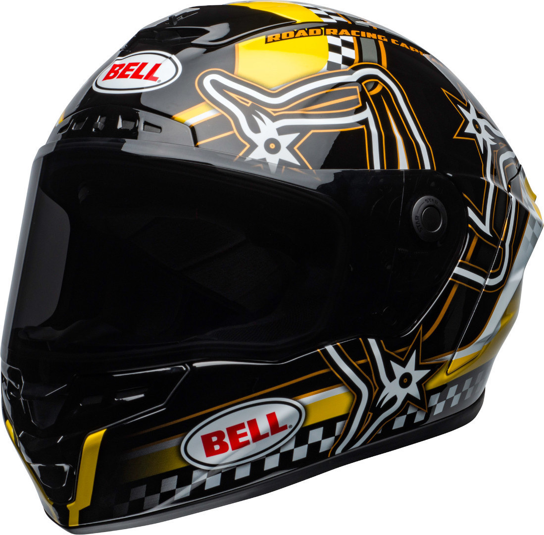 Bell Star DLX Isle of Man 2020 Helmet, black-yellow, Size S, S Black Yellow unisex