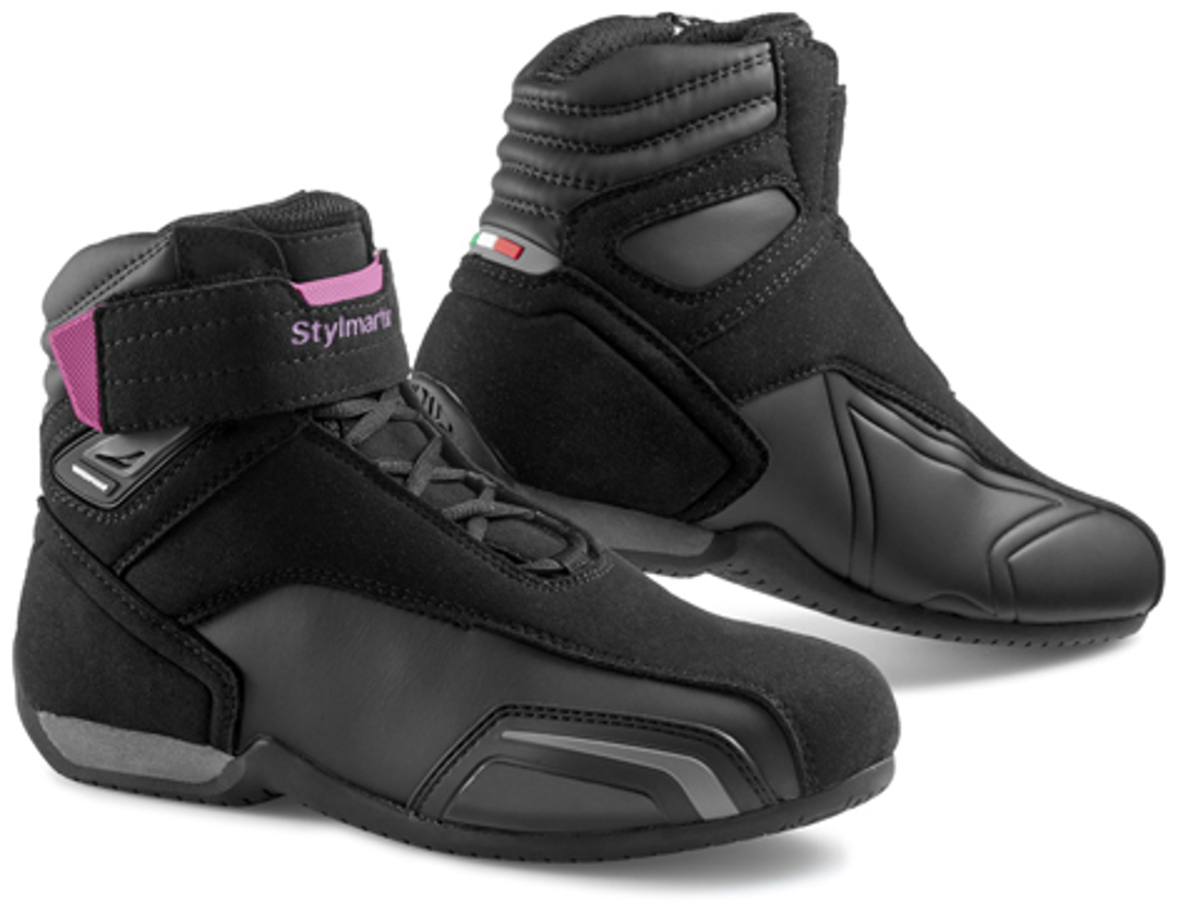 Stylmartin Vector Motorcycle Shoes, black-pink, Size 36, black-pink, Size 36