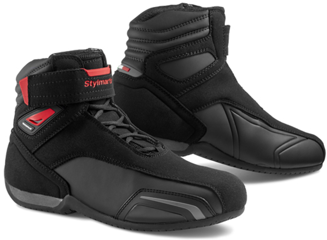 Stylmartin Vector Motorcycle Shoes, black-red, Size 40, black-red, Size 40